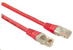 Solarix Patch kábel CAT5E UTP PVC 5 m červený,  odolný proti zasekávaniu C5E-155RD-5MB0 