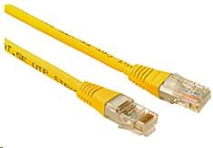Solarix Patch kábel CAT5E UTP PVC 5 m žltý,  odolný proti zasekávaniu C5E-155YE-5MB0 