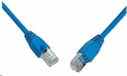 Solarix Patch kábel CAT6 SFTP PVC 1m modrý odolný proti zachyteniu C6-315BU-1MB0 