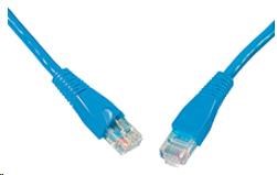 Solarix Patch kábel CAT6 UTP PVC 1m modrý odolný proti zachyteniu C6-114BU-1MB0 