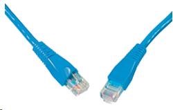 Solarix Patch kábel CAT6 UTP PVC 3 m modrý odolný proti zachytávaniu C6-114BU-3MB0 
