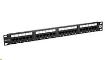 Solarix Patch panel 24 x RJ45 CAT5E UTP 150 MHz čierny 1U SX24-5E-UTP-BK0 