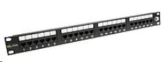 Solarix Patch panel 24 x RJ45 CAT6 UTP 350 MHz čierny 1U SX24-6-UTP-BK0 