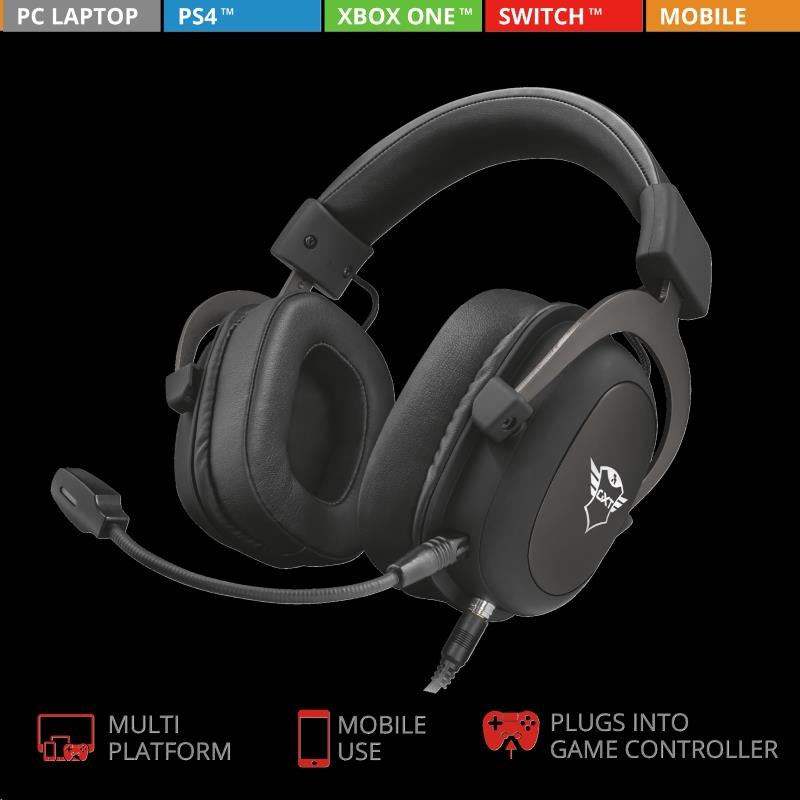 TRUST GXT 414 headset Zamak Premium Multiplatform Gaming Headset3 