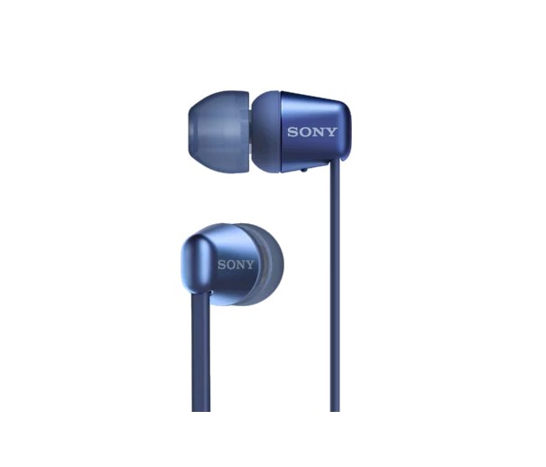 SONY bezdrátová stereo sluchátka WI-C310,  modrá0 