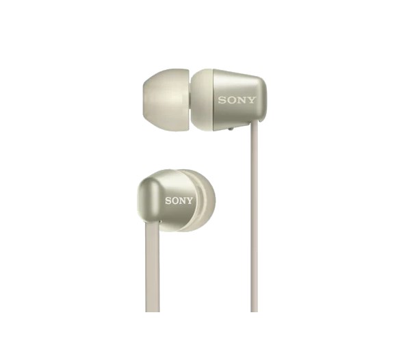SONY bezdrátová stereo sluchátka WI-C310,  zlatá0 