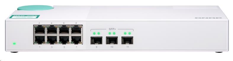 QNAP switch QSW-308S (8x Gigabit port + 3x 10G SFP+ port)1 
