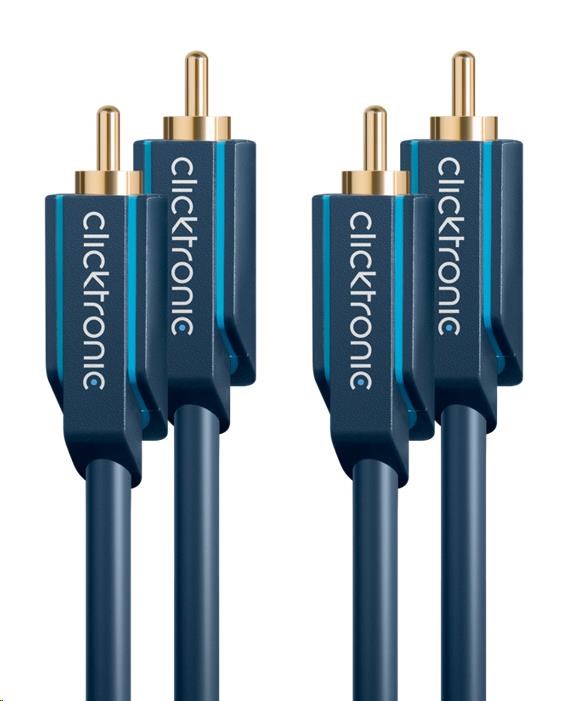 Kábel ClickTronic HQ OFC 2x Cinch - 2x Cinch RCA,  M/ M,  1 m2 