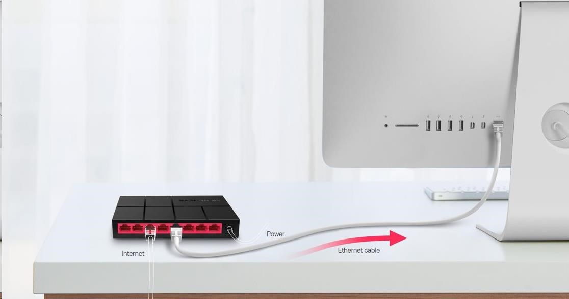 MERCUSYS switch MS108G (8xGbE,  fanless)2 