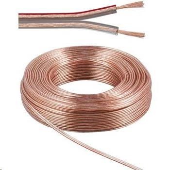 PremiumCord Reproduktorové káble 100% CU meď 2x 1, 5mm 10m0 