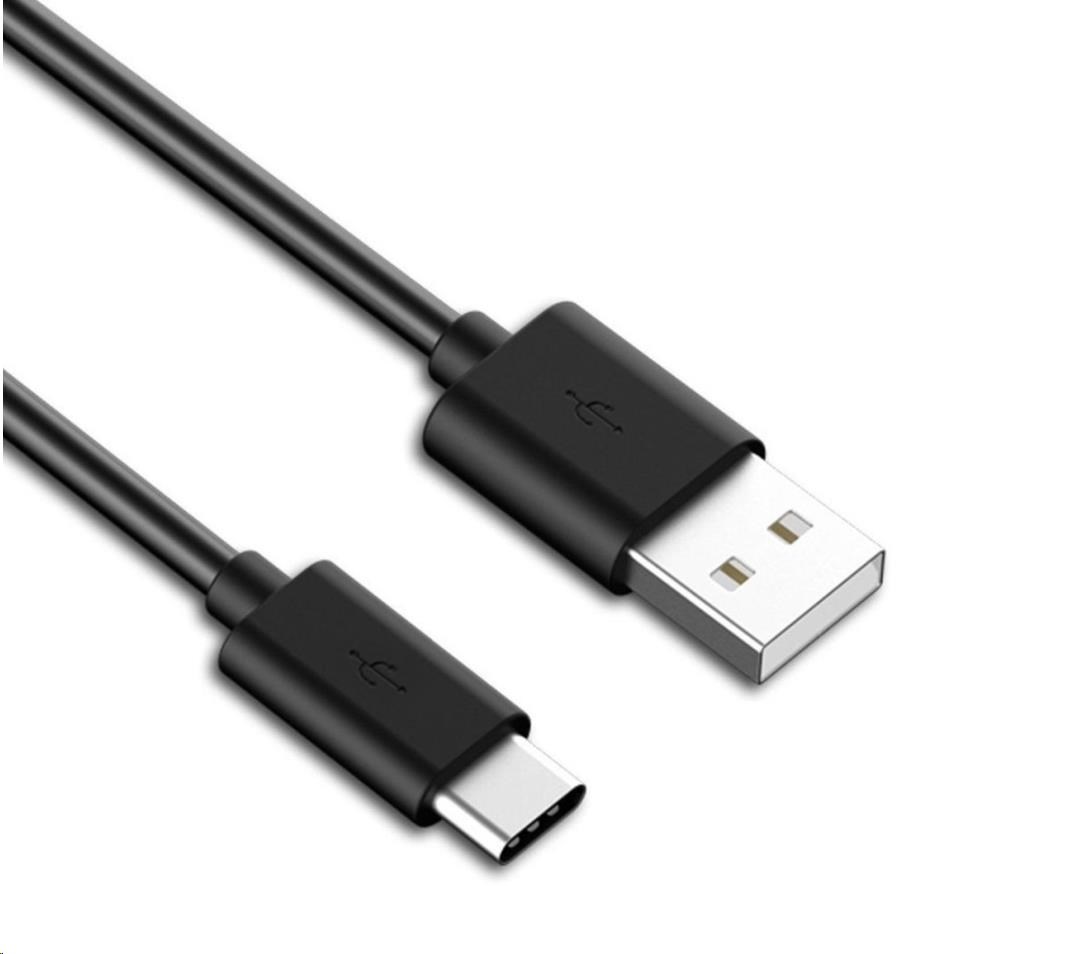 Kábel USB PREMIUMCORD 3.1 C/ M - USB 2.0 A/ M,  rýchlonabíjací prúd 3A,  1m,  čierna0 