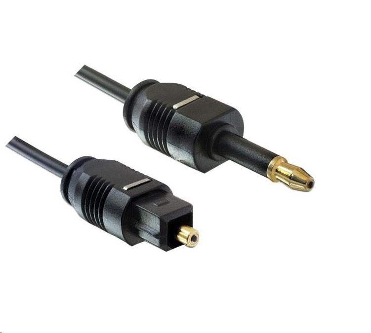 PREMIUMCORD Kábel 3, 5 mm mini Toslink - Toslink,  OD:2.2 mm,  dĺžka 1 m0 