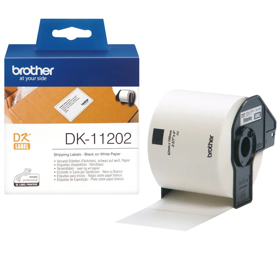 BROTHER DK-11202 Poštovní štítky 62x100mm (300 ks)0 