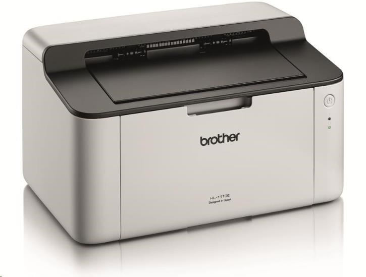 BROTHER tiskárna laserová mono HL-1110E - A4,  20ppm,  600x600,  1MB,  GDI,  USB 2.0,  bílá1 