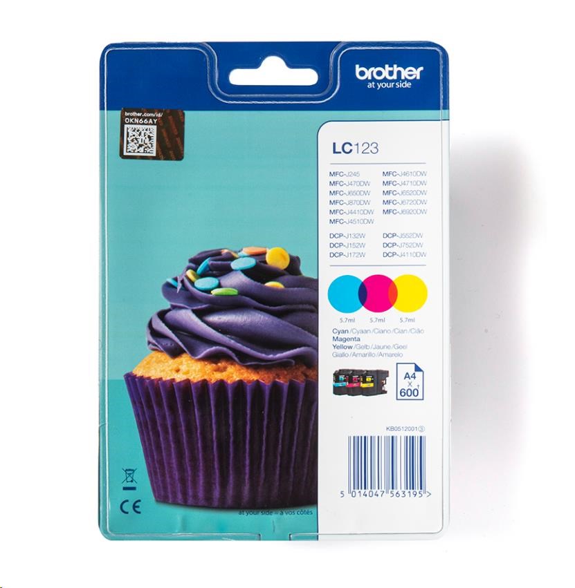 BROTHER INK LC-123RBWBP Inkjet Supplies1 