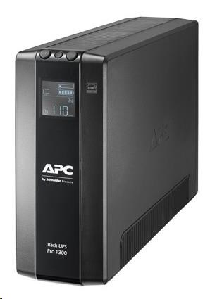 APC Back UPS Pro BR 1300VA,  8 výstupov,  AVR,  LCD rozhranie (780W)1 