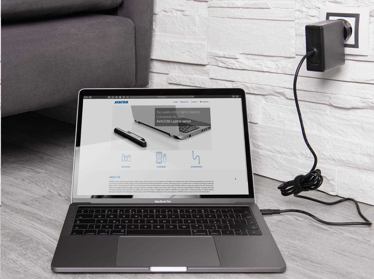 Nabíjací adaptér AVACOM USB Type-C 65W Power Delivery + USB A1 
