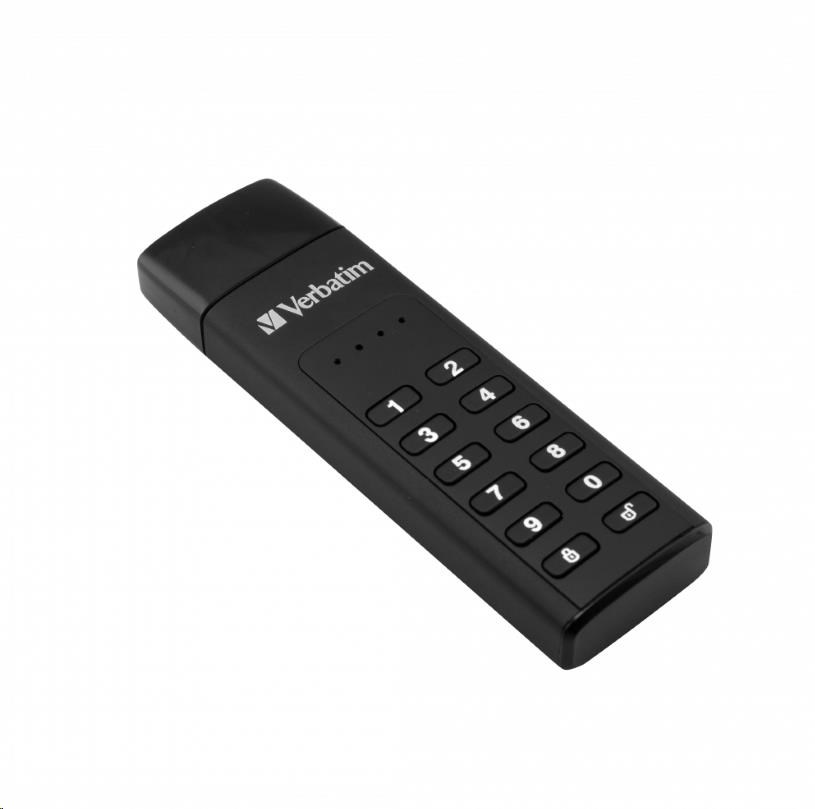 VERBATIM USB 3.0 Disk 32 GB - Zabezpečená klávesnica (R:160/ W:130 MB/ s) GDPR0 