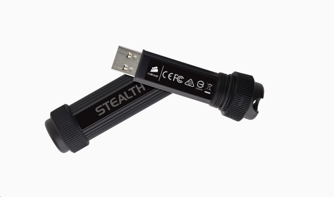 Flash disk CORSAIR 128 GB Survivor Stealth,  USB 3.0,  čierna3 