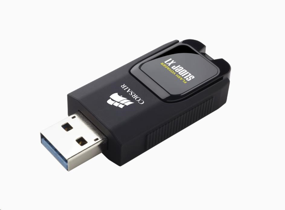 Flash disk CORSAIR 128 GB Voyager Slider X1,  USB 3.0,  čierna1 