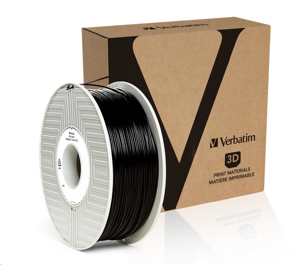 VERBATIM Filament pre 3D tlačiarne ABS 1.75mm,  404m,  1kg čierna (55010 OLD)0 