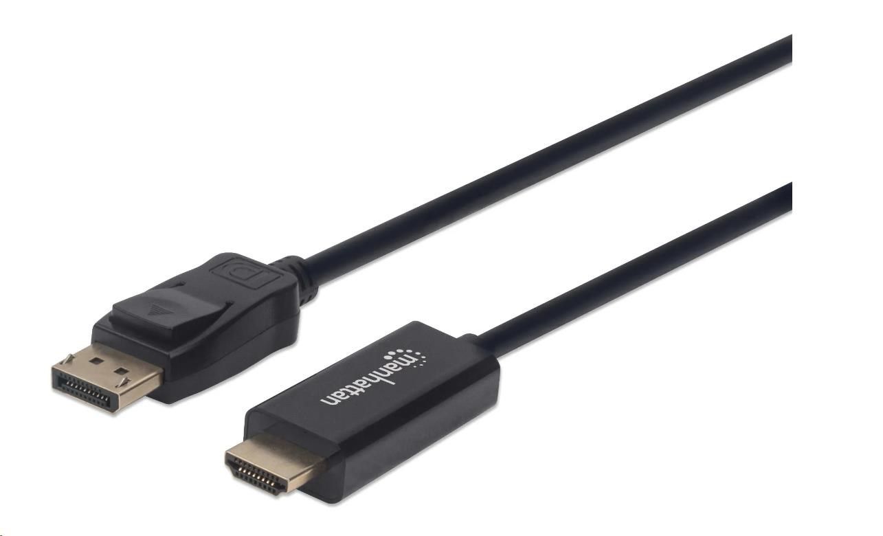 MANHATTAN Kábel DisplayPort - HDMI,  1 m,  čierny1 