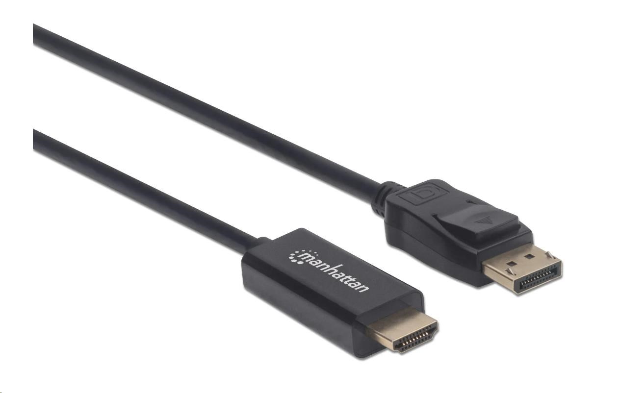 MANHATTAN Kábel DisplayPort - HDMI,  1 m,  čierny3 