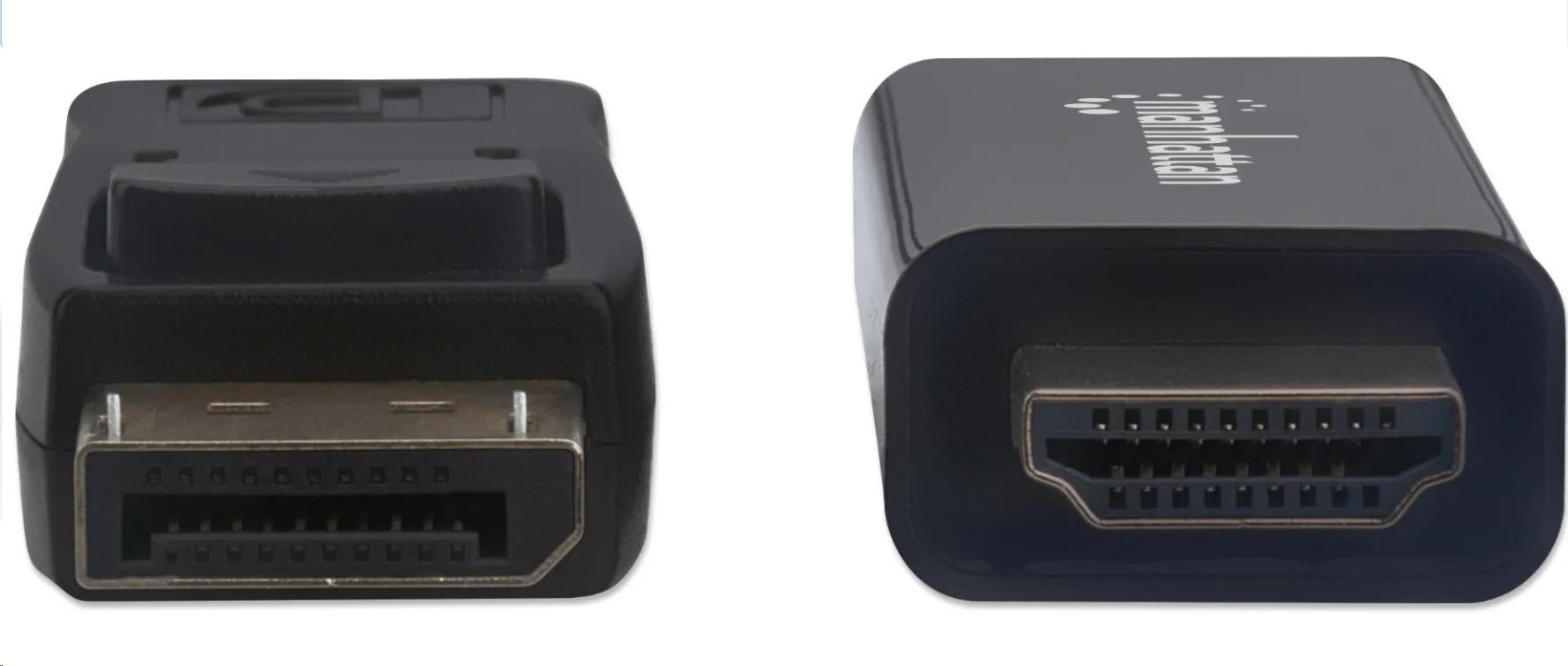 MANHATTAN Kábel DisplayPort - HDMI,  1 m,  čierny1 