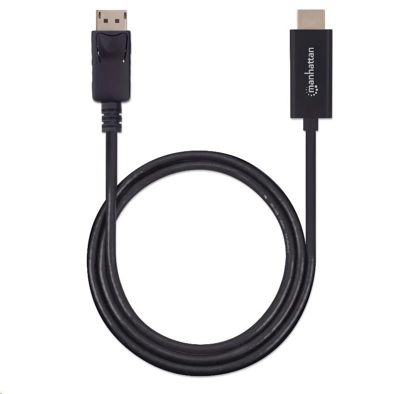 MANHATTAN Kábel DisplayPort - HDMI,  1 m,  čierny2 