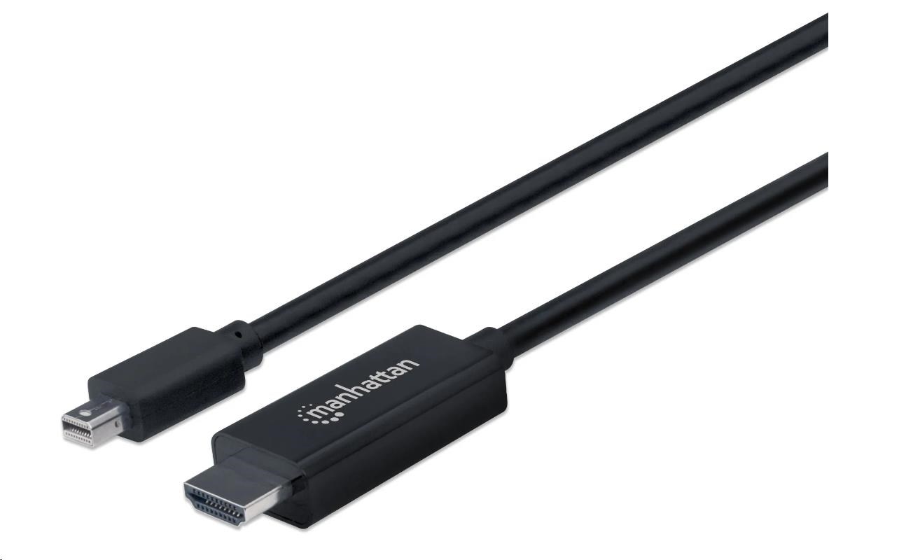 Kábel MANHATTAN Mini DisplayPort na HDMI (1080p),  1.8 m,  čierna1 