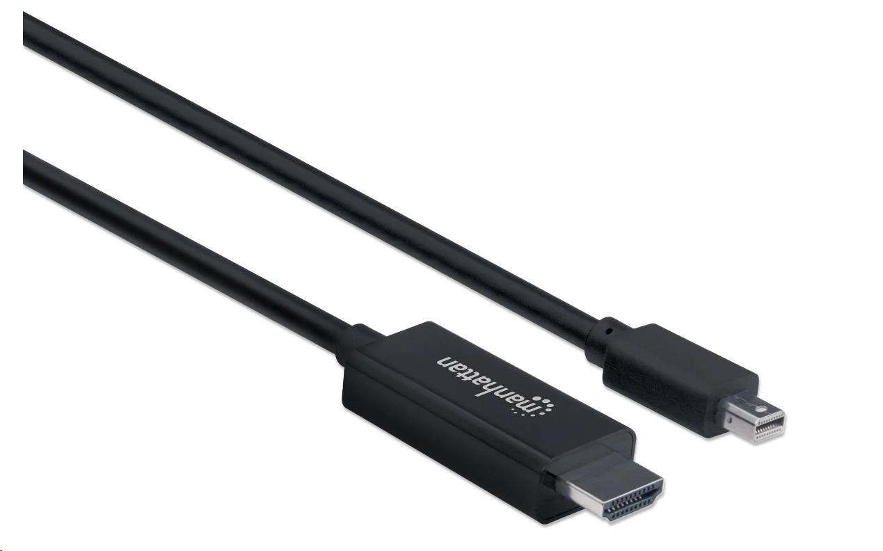 Kábel MANHATTAN Mini DisplayPort na HDMI (1080p),  1.8 m,  čierna0 