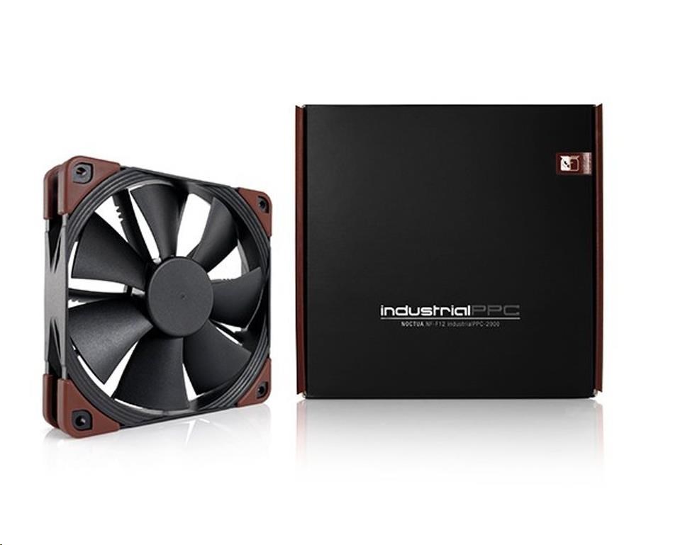 NOCTUA Ventilátor NF-F12 iPPC-2000 IP67,  120mm,  černá/ hnědá2 