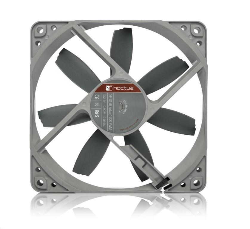 Noctua NF-S12B redux - 1200 PWM ventilátor 120x120x25 mm2 