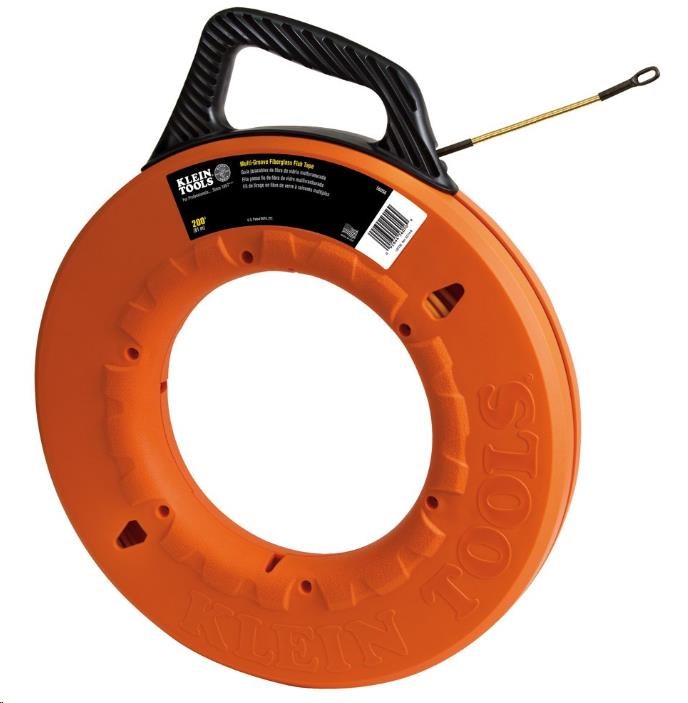 KLEIN TOOLS - protahovací pero zakončené ocelovou spirálou,  sklolaminátové jádro,  délka 30m,  průměr 4.8mm0 
