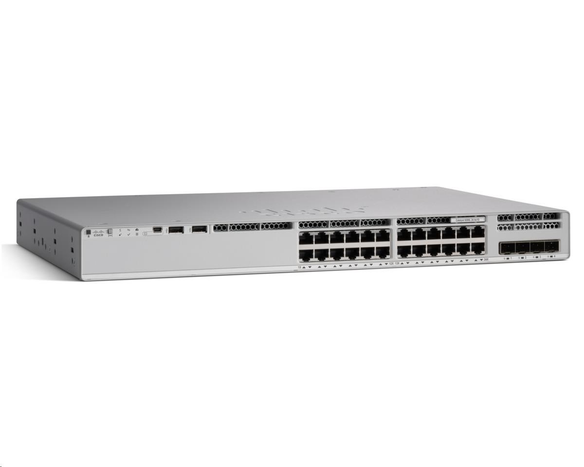 Cisco Catalyst C9200L-24P-4G-E 48-portový,  4x1G,  PoE+0 