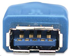 MANHATTAN USB kábel 3.0 A-A predĺženie 3 m, modré4 