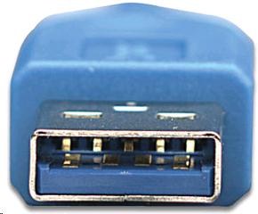 MANHATTAN USB kábel 3.0 A-A predĺženie 3 m, modré2 