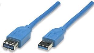 MANHATTAN USB kábel 3.0 A-A predĺženie 1m, modré2 