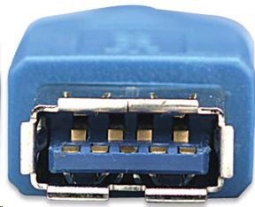 MANHATTAN USB kábel 3.0 A-A predĺženie 1m, modré3 