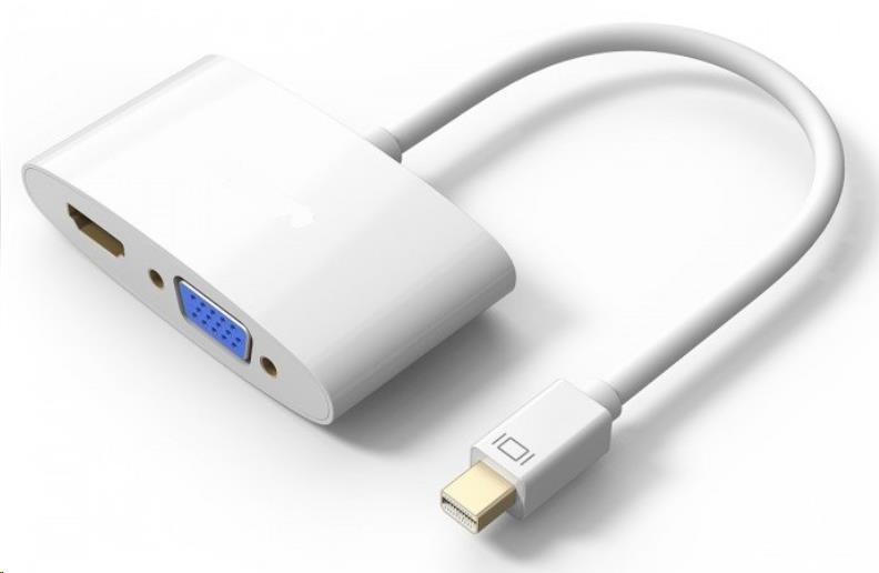 PremiumCord adaptér Mini DisplayPort - HDMI + VGA0 