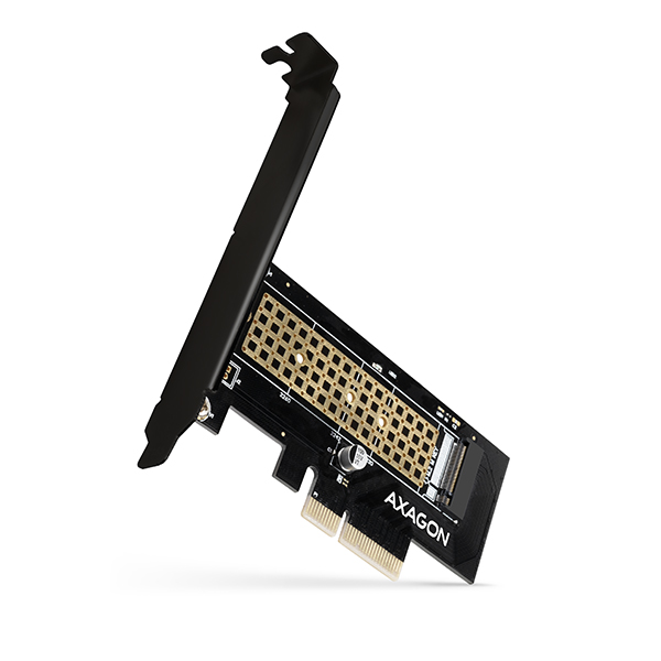 AXAGON PCEM2-N,  PCIe x4 - M.2 NVMe M-key slot adaptér,  vrátane. LP6 