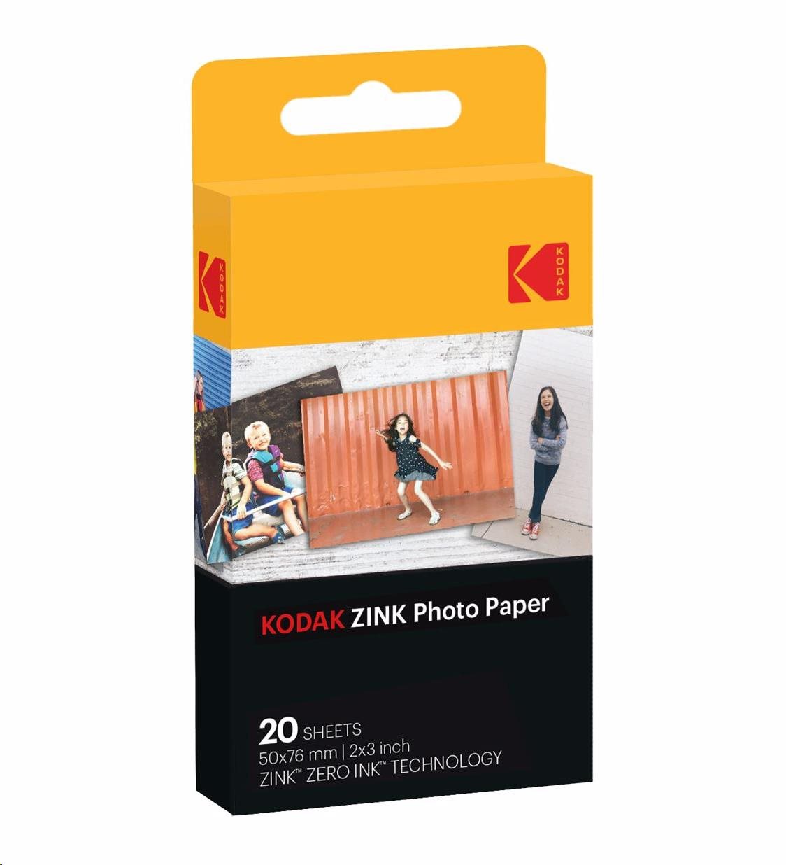 Kodak Zink - fotografický papier 2x3 20 balení0 