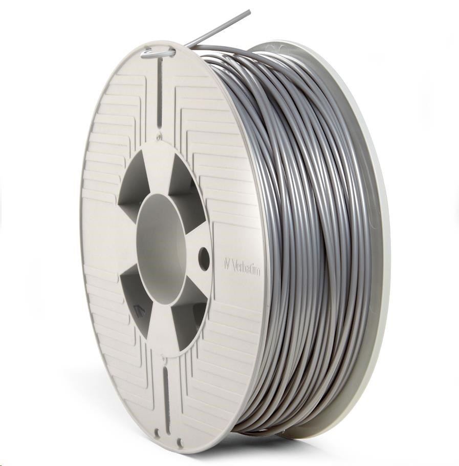 VERBATIM Filament pre 3D tlačiarne PLA 2.85mm,  126m,  1kg strieborná (OLD model 55283)0 