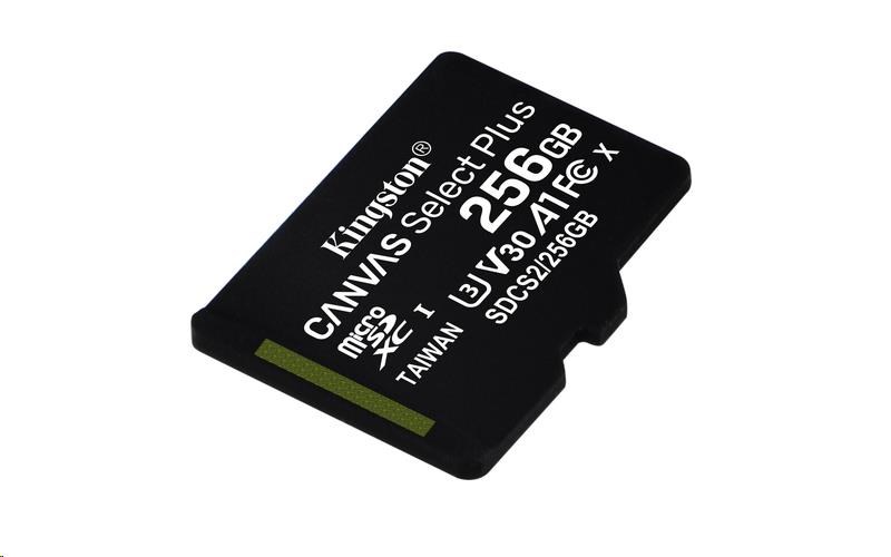 Kingston 256GB micSDXC Canvas Select Plus 100R A1 C10 - 1 ks1 