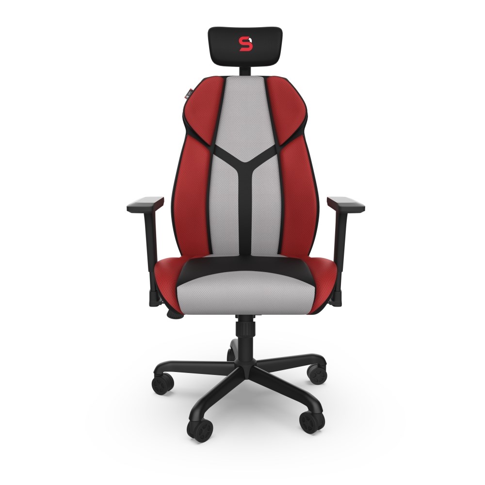 SPC Gear EG450 CL ergonomická herní židle šedo-červená - textilní0 