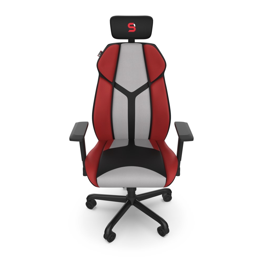 SPC Gear EG450 CL ergonomická herní židle šedo-červená - textilní4 
