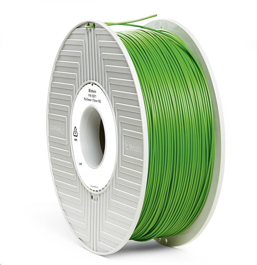 VERBATIM Filament pre 3D tlačiarne PLA 1.75mm,  335m,  1kg zelená NOVINKA 2019(OLD PN 55271)0 
