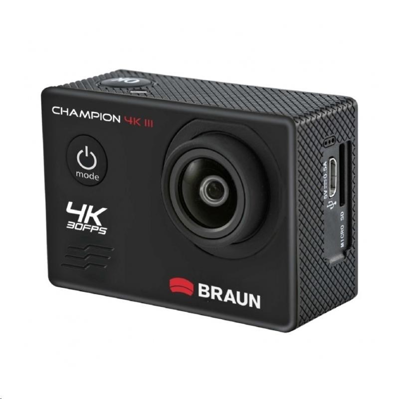 Braun CHAMPION 4K III sportovní minikamera + podvodní pouzdro2 