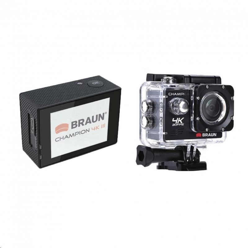 Braun CHAMPION 4K III sportovní minikamera + podvodní pouzdro1 