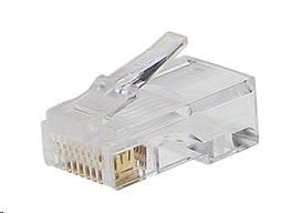 PREMIUMCORD RJ45 8pin konektor - drôt,  balenie 10 ks vo vrecku0 